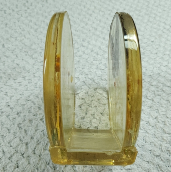 Vintage 70s Lucite Butterfly & Dried Plants Napkin Mail Paper Holder - Picture 4 of 8